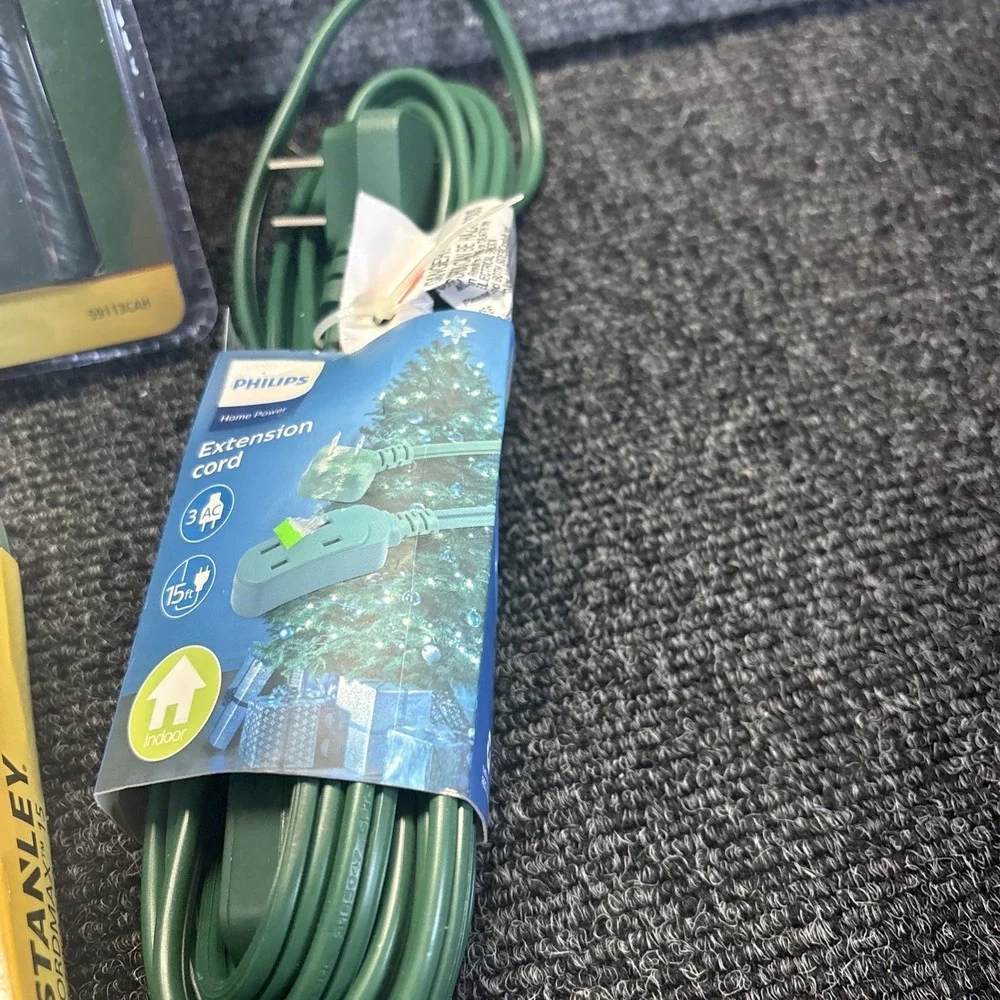 Stanley Light Timer~(2) Philips Indoor Extension Cord~(1) Stanley Extension Cord